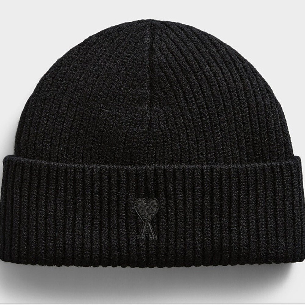 Ami ( NWT ) Alexandre Mattiussi Black Knit Beanie